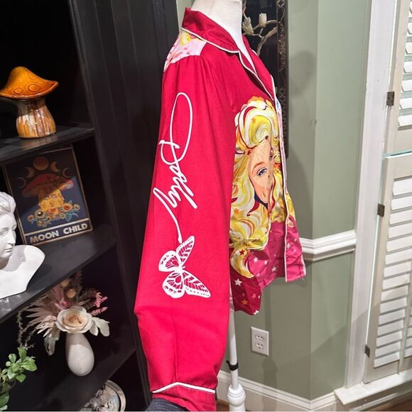 Dolly Parton Quote Print Pajama Set Size Small and Medium NWOT - Picture 4 of 11
